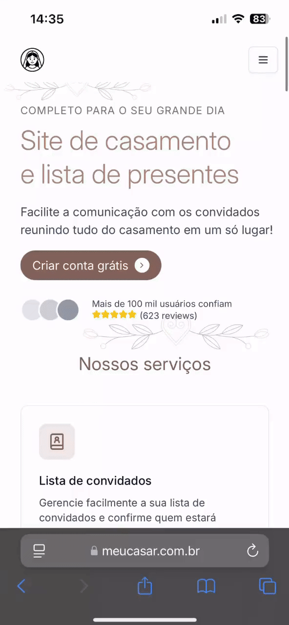 Descrição do GIF